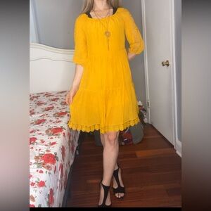 Yellow summer dress